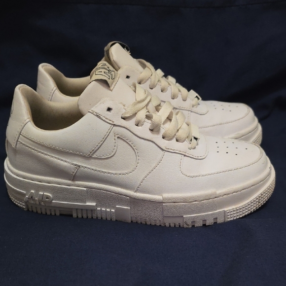 Nike Women's Cream Sneakers - Picture 1 of 13